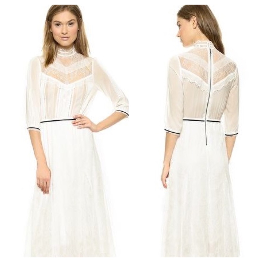 ALICE + OLIVIA Lace Midi Dress - Picture 4 of 8